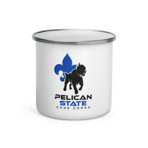 Pelican State Cane Corso Enamel Mug